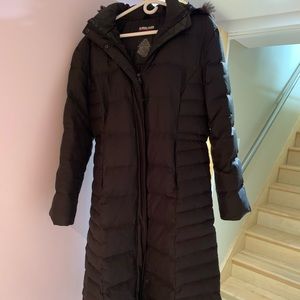 Long Black Down Jacket